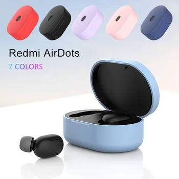 Silikónový Ochranný Kryt Pre Prípad Redmi Airdots TWS Bluetooth Slúchadlo Headset Pre Xiao Redmi Airdots 1/2 Plnenie Box Prípade