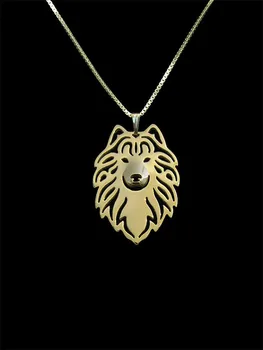 Trendy vysokej kvality Samoyed psa prívesok náhrdelník ženy zlata, striebra plátovaného vyhlásenie náhrdelník mužov cs go collares