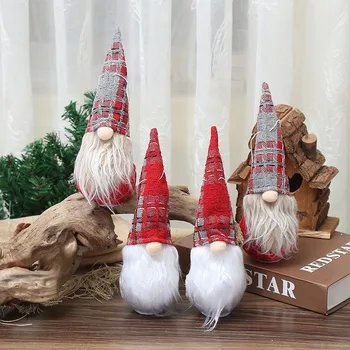 Vianočné Osvetlenie Gnome Bábika Prívesok Santa Gnome Oblečenie pre Bábiku Dekoratívne Visí Ozdoby Vnútorné Strany Prospech 2021 vianočné darčeky