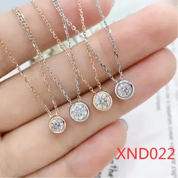 XND022 925 Sterling Silver Prívesok 1ct klasický štýl diamantové šperky moissanit prívesok svadobné party pamätný prívesok lady