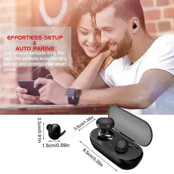Y30 TWS TWS4 Podporu Bluetooth 5.0 Slúchadlá Bezdrôtové Slúchadlá Stereo Headset Športové Slúchadlá Mikrofón Plnenie Box Pre IPhone Huawei