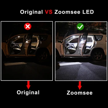 Zoomsee Canbus Pre Renault Megane II III IV 1 2 3 4 CC (1995 Do Roku 2017) Vozidlo Interiérové LED Vnútorné Žiarovky Dome Svetla na Čítanie Súprava